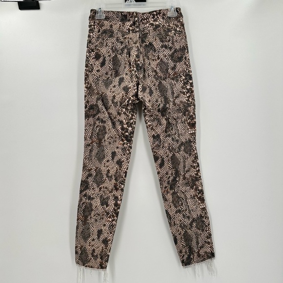 Free People We The Free Women’s High Rise Snakeskin Print Skinny Jeans Size 27 - Picture 4 of 15
